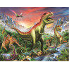 Norimpex Diamantové malování Dinosauři 30x40cm