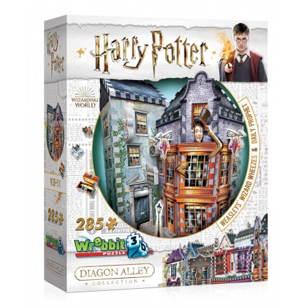 WREBBIT 3D puzzle Harry Potter: Kratochvílné a kouzelnické kejkle a Denní věštec 285 dílků