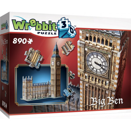 WREBBIT 3D puzzle Big Ben a Westminsterský palác 890 dílků