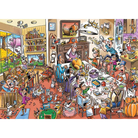 COBBLE HILL Puzzle DoodleTown: Šťastné díkuvzdání 1000 dílků