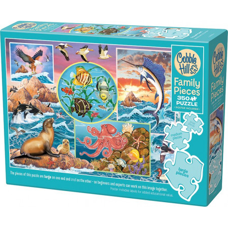 COBBLE HILL Rodinné puzzle Kouzlo oceánu 350 dílků