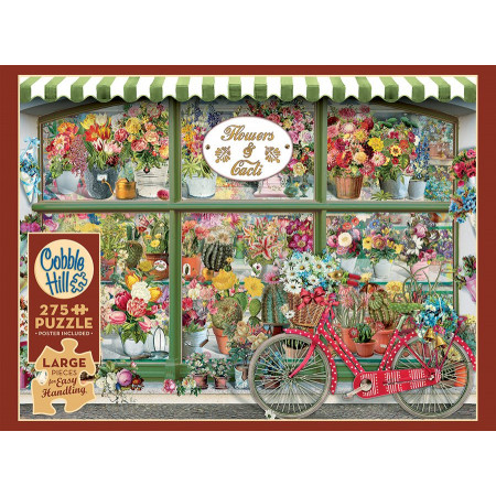 COBBLE HILL Puzzle Obchod s květinami a kaktusy  XL 275 dílků
