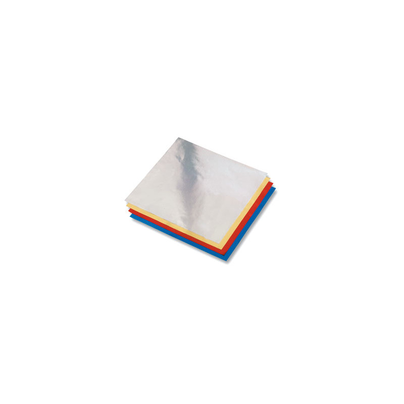 Origami papír 10x10 cm 50 archů z alufolie ve 5 barvách