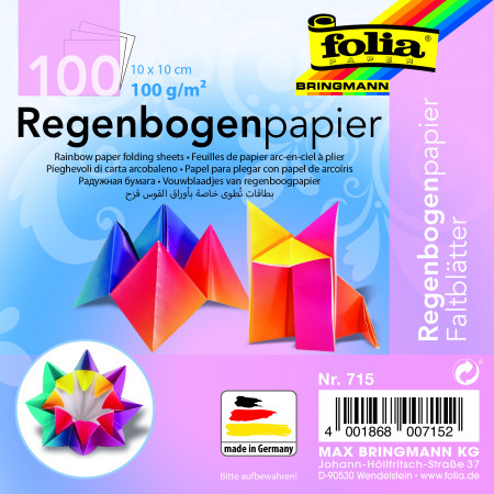 Origami papír duhový 10 x10...