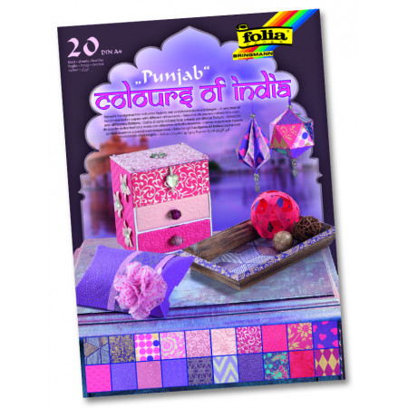 Papíry "Barvy Indie" - PUNJAB - DIN A4
