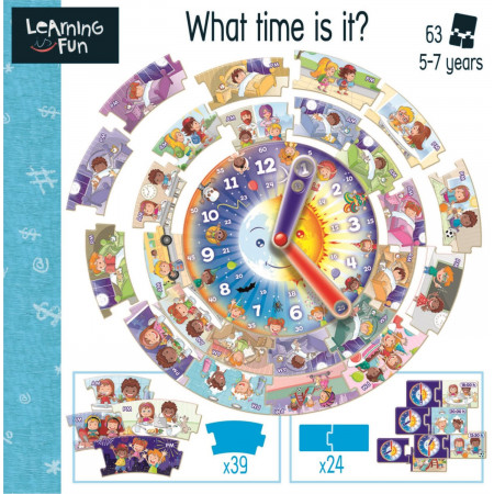 EDUCA Vzdělávací puzzle a hra Learning is Fun: Kolik je hodin?
