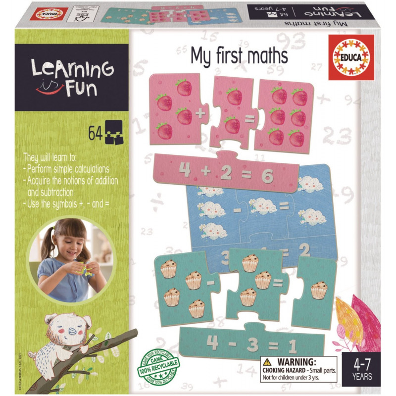 EDUCA Vzdělávací puzzle a hra Learning is Fun: Moje první matematika