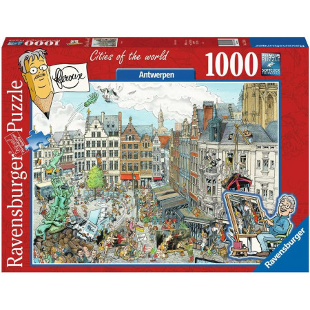 RAVENSBURGER Puzzle Města světa: Antverpy 1000 dílků