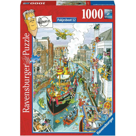 RAVENSBURGER Puzzle Města světa: Pakjesboot 12, 1000 dílků