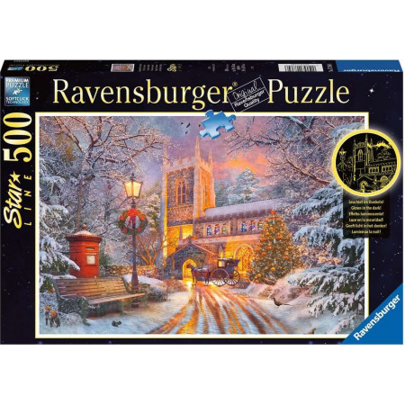 RAVENSBURGER Svítící puzzle Vánoční zátiší 500 dílků