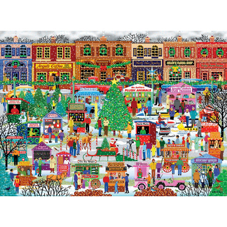 EUROGRAPHICS Puzzle Vánoční trh v centru XL 500 dílků