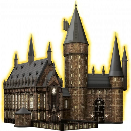 RAVENSBURGER Svítící 3D puzzle Noční edice Harry Potter: Bradavický hrad - Velká síň 643 dílků