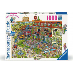 RAVENSBURGER Puzzle Ray's Comic Holiday Resort 2: Hotel 1000 dílků