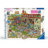 RAVENSBURGER Puzzle Ray's Comic Holiday Resort 2: Hotel 1000 dílků
