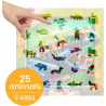 WOODEN CITY Dřevěné puzzle Barevná žabka 250 dílků EKO