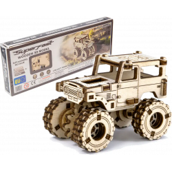 WOODEN CITY 3D puzzle Superfast Monster Truck 5