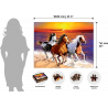 WOODEN CITY Dřevěné puzzle Divocí koně na pláži 2v1, 4000 dílků
