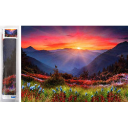 Norimpex Diamantové malování Západ slunce v horách 80x40cm