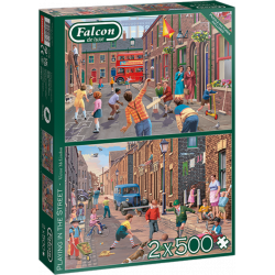 FALCON Puzzle Pouliční hry 2x500 dílků