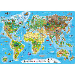 POPULAR Puzzle Mapa světa v...