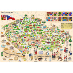 Popular Puzzle Mapa České republiky 160 dílků
