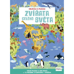 Pikola Objevuj s puzzle: Zvířata celého světa 200 dílků