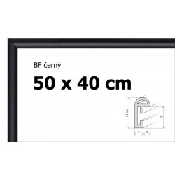 BFHM Plastový rám na puzzle 50x40cm - černý
