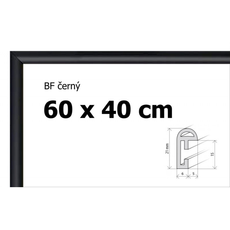 BFHM Plastový rám na puzzle 60x40cm - černý