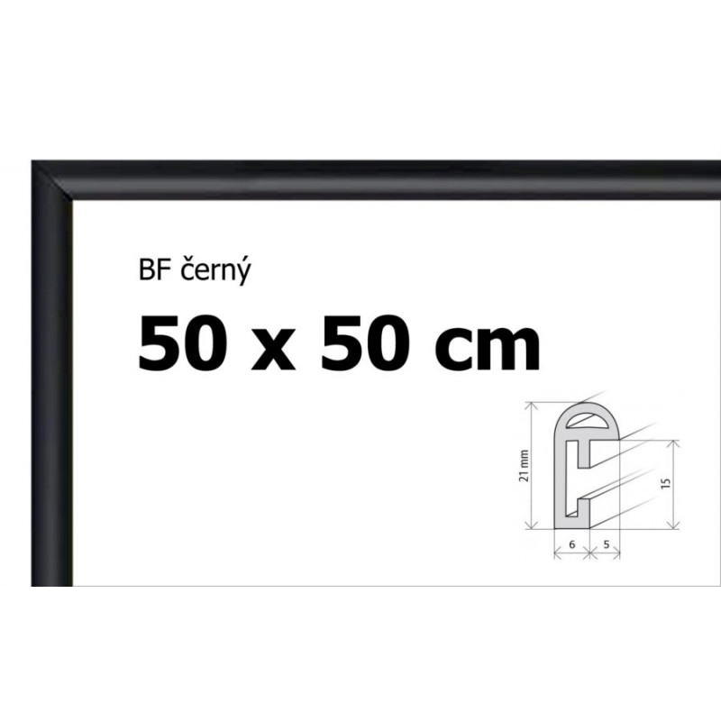 BFHM Plastový rám na puzzle 50x50cm - černý