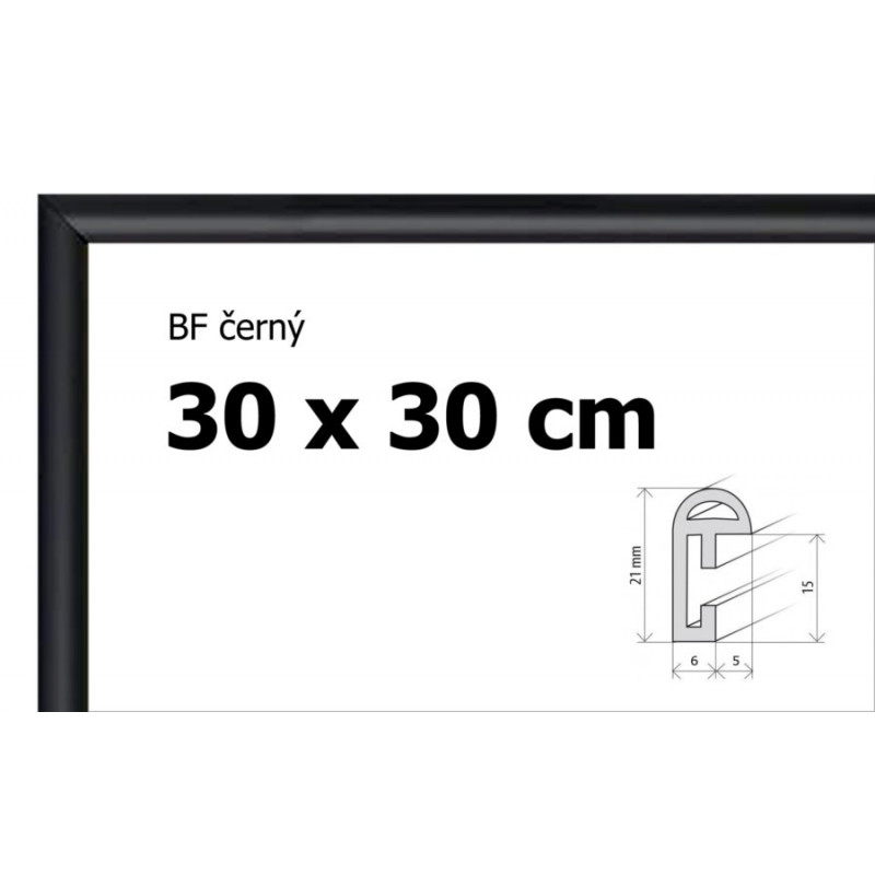 BFHM Plastový rám 30x30cm - černý