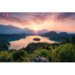 RAVENSBURGER Puzzle Bledské jezero, Slovinsko 3000 dílků