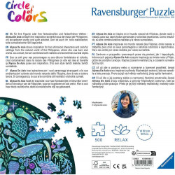 RAVENSBURGER Kulaté puzzle Kruh barev: Houby 500 dílků