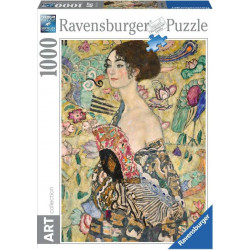 RAVENSBURGER Puzzle Dáma s vějířem 1000 dílků
