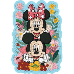 RAVENSBURGER Dřevěné obrysové puzzle Mickey a Minnie 300 dílků