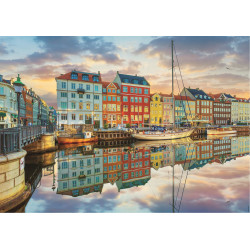 EDUCA Puzzle Západ slunce v Kodaňském přístavu 2000 dílků
