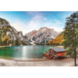 EDUCA Puzzle Jezero Braies na podzim, Itálie 3000 dílků