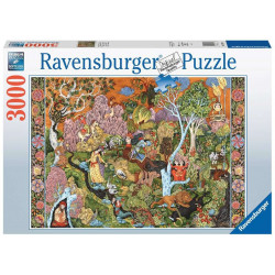 RAVENSBURGER Puzzle Zahrada slunečních znamení 3000 dílků