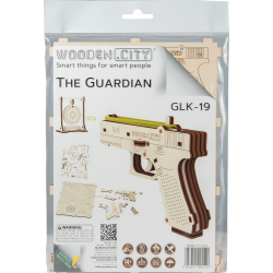 WOODEN CITY 3D puzzle Pistole Guardian GLK-19, 30 dílů