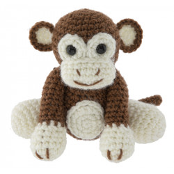 Háčkovaná opice , 15x9x13,5 cm