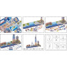 CUBICFUN Svítící 3D puzzle CityLine panorama: Dubaj 182 dílků