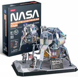 CUBICFUN 3D puzzle NASA: Apolo 11, Lunární modul Eagle 93 dílků