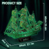 CUBICFUN 3D puzzle Plachetnice Bludný Holanďan (svítící ve tmě) 360 dílků