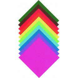 Origami papír - 20 x 20 cm - 100 archů v 10 barvách