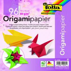 Origami papír 19 x19 cm 96 listů ve 12ti barvách
