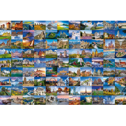 RAVENSBURGER Puzzle 99 krásných míst Evropy 3000 dílků