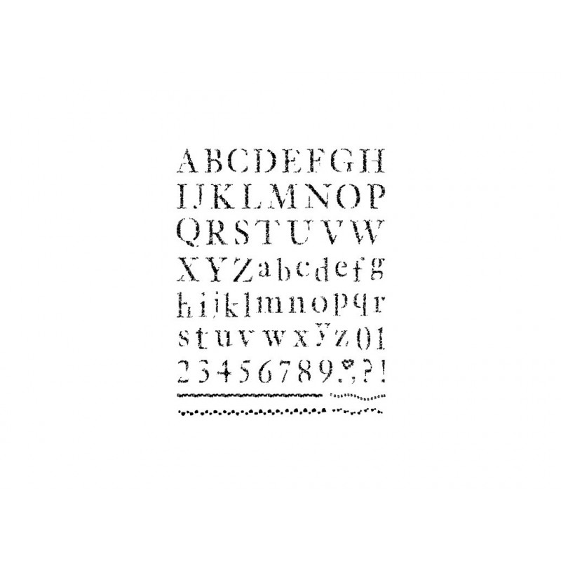 Gelová razítka- Abeceda, čísla, bordury 14x18cm
