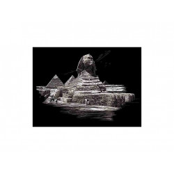 Seškrabovací obrázek- Sfinga pyramida