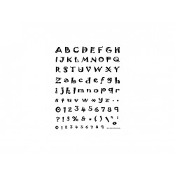Razítka gelová - Gelová razítka- abeceda 14x18cm