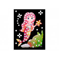 Třpytivý mozaikový obrázek - Mořské víly