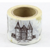 Dekorační lepicí páska - WASH pásky 1ks hrad, rytíř, 10 m x 38 mm